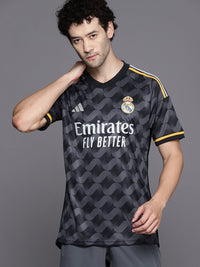 Thumbnail for Adidas Men Aeroready Football Real Madrid 23/24 Away Jersey T-shirt - Distacart
