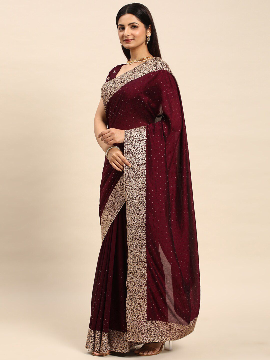 kasee Embellished Embroidered Designer Saree - Distacart