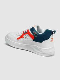Thumbnail for ASIAN Men White Colourblocked Memory Foam Insole Sneakers