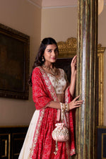 Thumbnail for Lorenvalley Fashion Offwhite Vichitra Silk Sequins and Thread Embroidery Work Lehenga Choli with Dupatta