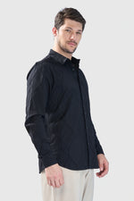 Thumbnail for Xkind Black Embroidery Full Sleeve Slim Fit Shirt