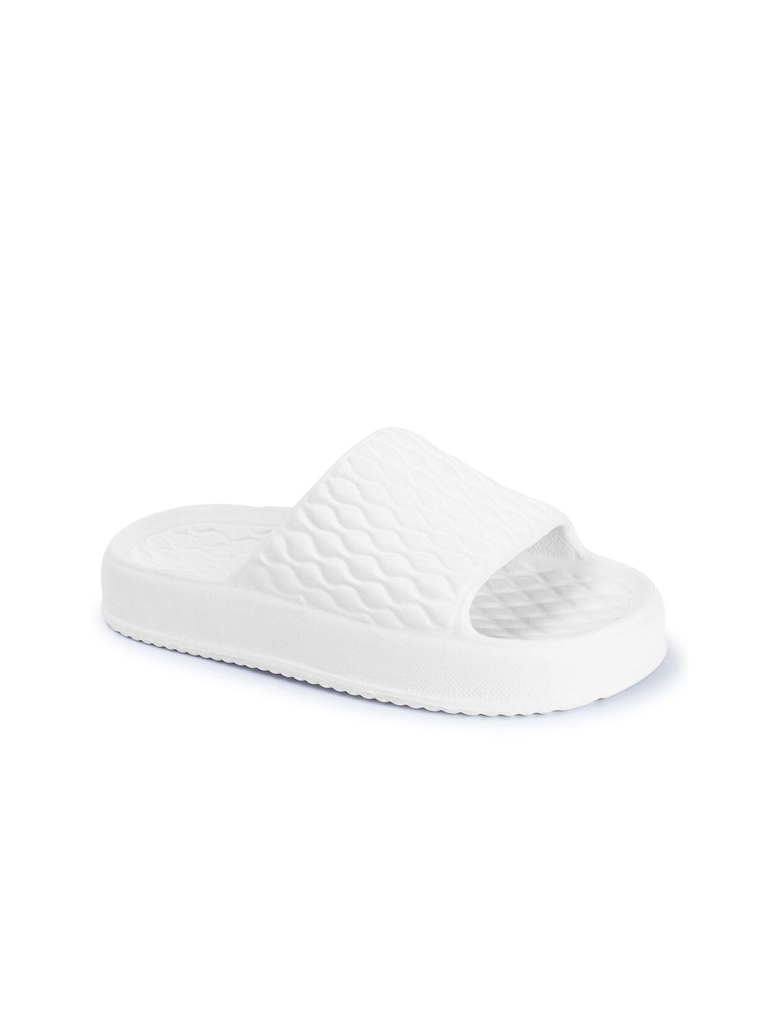 Roadster The Lifestyle Co. Women White Comfort Lightweight Sliders