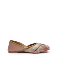 Thumbnail for Anouk Women Woven Design Mojaris Flats