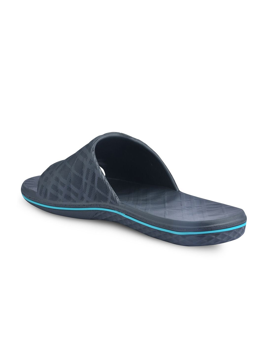 Paragon Men Grey & Blue Rubber Sliders