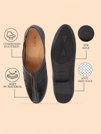 Thumbnail for FAUSTO Men Textured Laser Cut Lightweight Mojaris