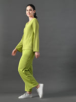 Thumbnail for Myshka Women's Green Ribbed Cord Set - Distacart