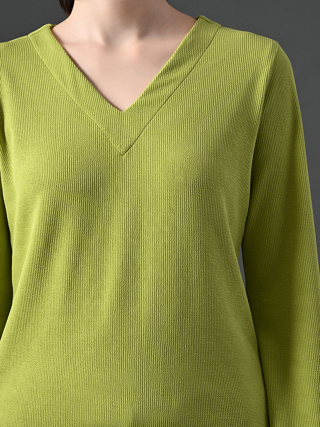 Myshka Women's Green Ribbed Cord Set - Distacart
