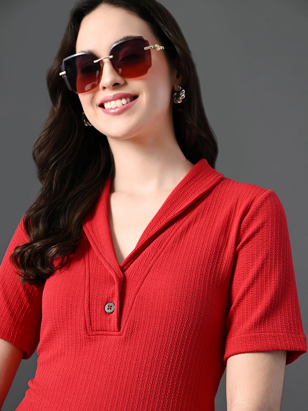 Myshka Women's Red Kurta Set - Distacart