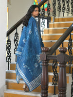 Thumbnail for Vaasva Women's Indigo Muslin Digital Printed Suit Set - Distacart