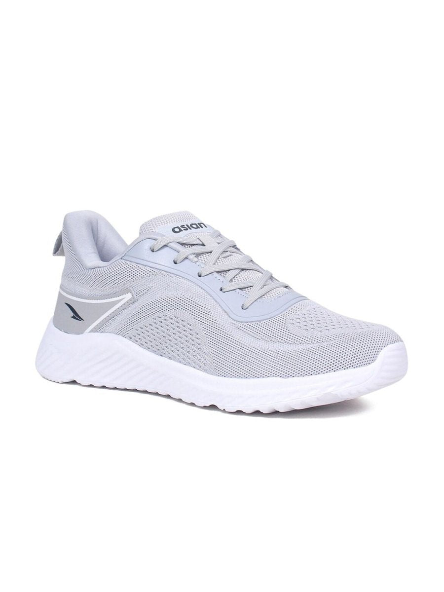 ASIAN Men Grey Woven Design Sneakers