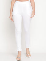 Thumbnail for TAG 7 Women Yellow & White Pack of 2 Straight Fit Ankle-Length Leggings - Distacart