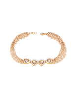 Thumbnail for Kundan & Pearl Neckpiece (Gold) - Ruby Raang - Distacart