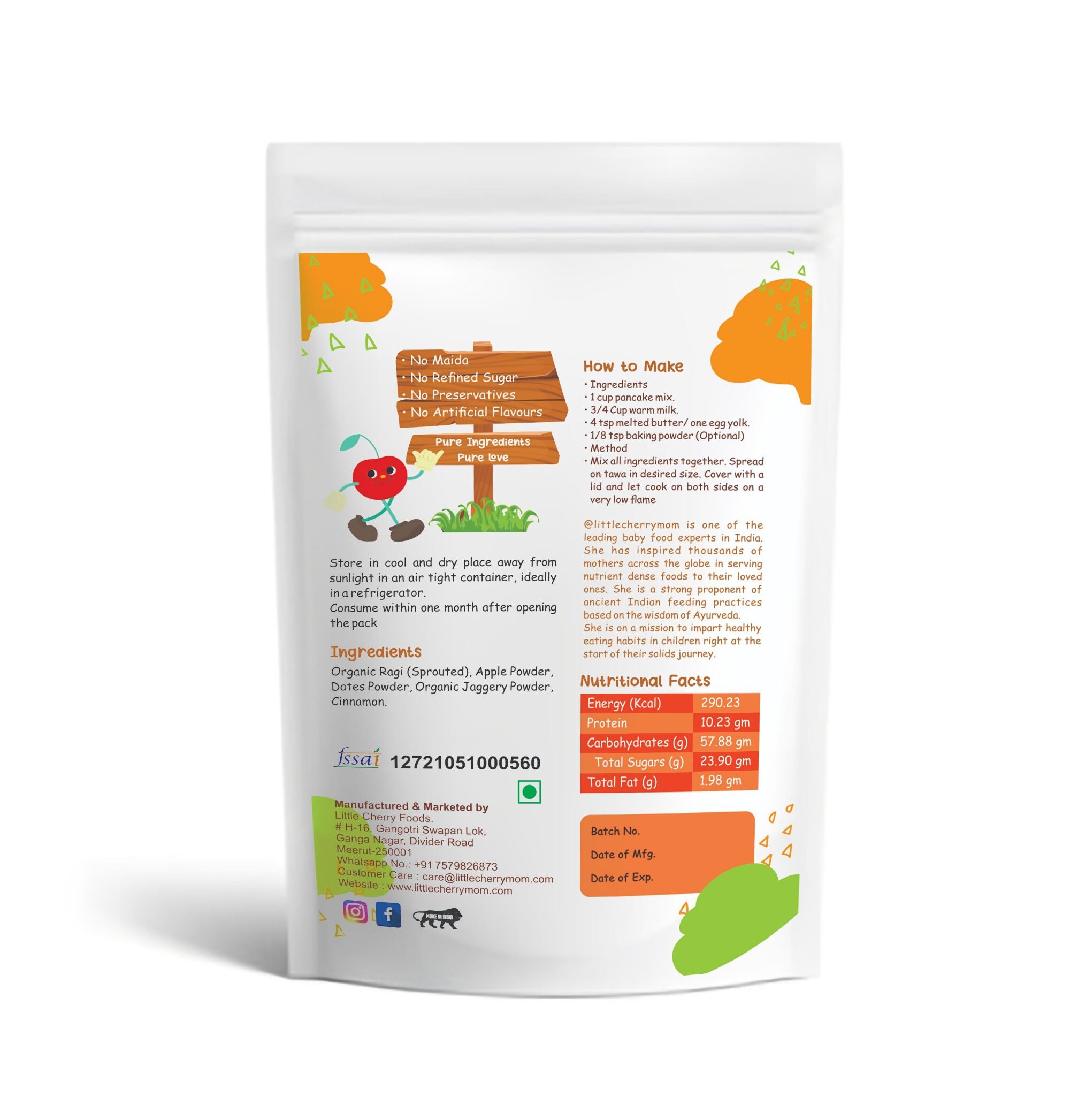 Littlecherrymom Calcium Rich Pancake Combo - Distacart