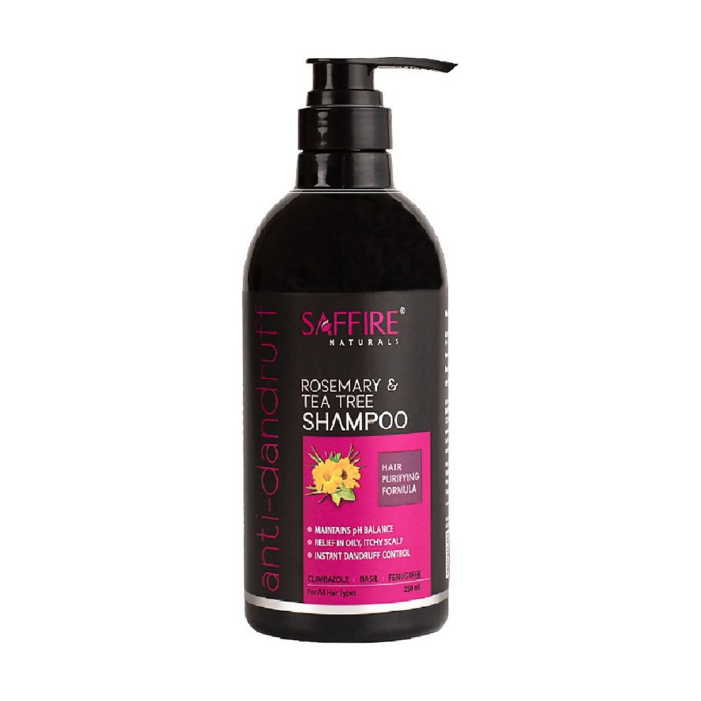 Saffire Naturals Rosemary & Tea Tree Anti-Dandruff Shampoo - Distacart