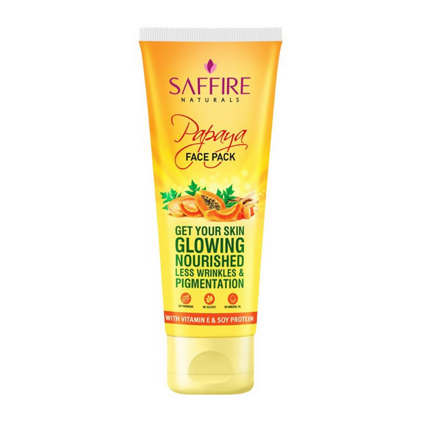 Saffire Naturals Papaya Face Pack - Distacart