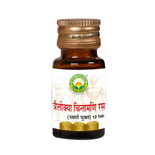 Basic Ayurveda Trailokya Chintamani Ras with Gold - Limited Time Offer - Distacart