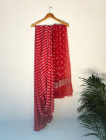 Thumbnail for trueBrowns Pink Leheriya Saree - Distacart