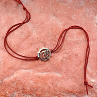 Thumbnail for trueBrowns 925 Sterling Silver Embossed Om Thread Rakhi