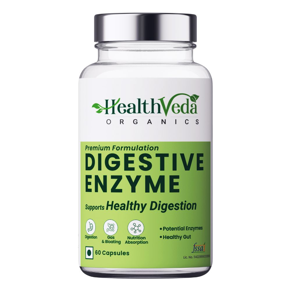 Health Veda Organics Digestive Enzyme Capsules - Distacart