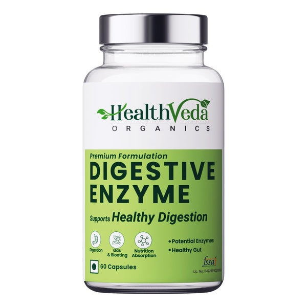 Health Veda Organics Digestive Enzyme Capsules - Distacart