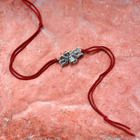 Thumbnail for trueBrowns 925 Sterling Silver Lord Shiva Trishul Thread Rakhi