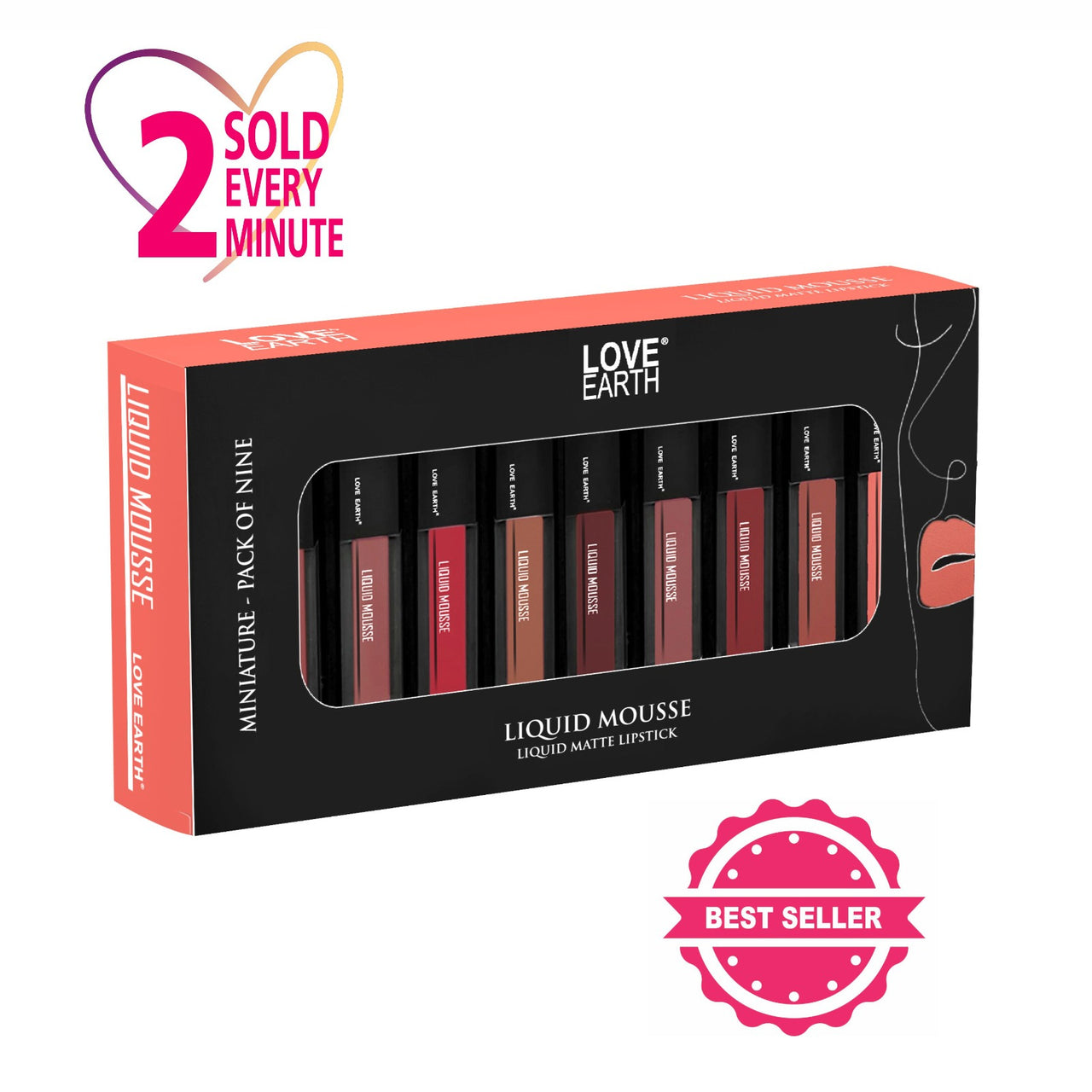 Love Earth Liquid Mousse Miniature Liquid Matte Lipstick - Distacart
