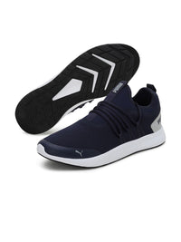 Thumbnail for Puma Men Navy Blue Woven Design Skipper Sneakers