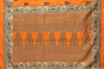Thumbnail for Vamika Orange Printed Art Silk Saree - Distacart