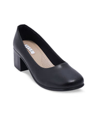 Thumbnail for ELLE Round Toe Block Pumps