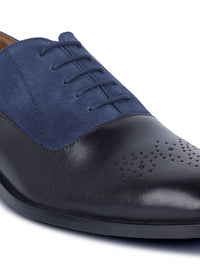 Thumbnail for LOUIS STITCH Men Premium Leather Dual Tone Patina Brogue Shoes
