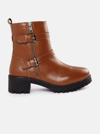 Thumbnail for Roadster The Lifestyle Co. Women Mid Top Regular Boots With Buckle Detail