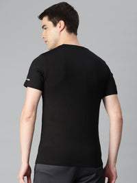 Thumbnail for Alcis Men Typography Printed Anti Static Slim Fit Sports T-shirt - Distacart