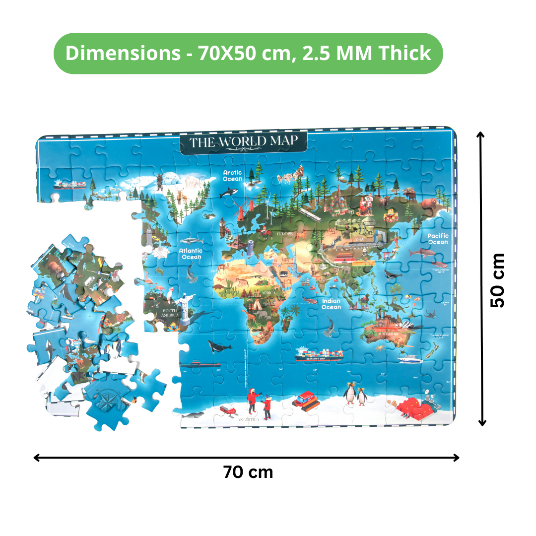 108 Pcs World Map Puzzle 4
