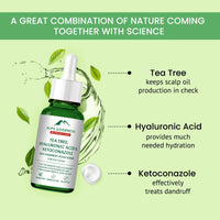 Thumbnail for Alps Goodness Tea Tree, Hyaluronic Acid & Ketoconazole Anti Dandruff Scalp Serum - Distacart