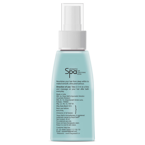 Keya Seth Aromatherapy Aromatic Spa Hair Conditions Serum SPF 15-For Dry- Rough Hair - Distacart