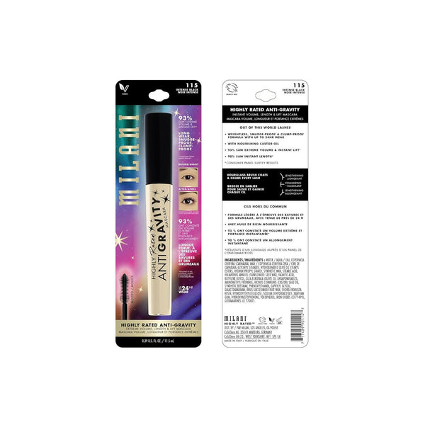 Milani Highly Rated Anti Gravity Mascara - Black - Distacart