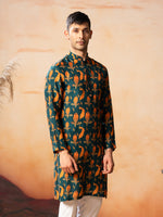 Thumbnail for Peacock Print Kurta by Hilo Design - Distacart