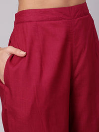 Thumbnail for Aks Ethnic Motifs Printed Round Neck Kurta with Palazzos - Distacart