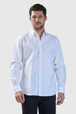 Thumbnail for Xkind White Embroidery Full Sleeve Shirt