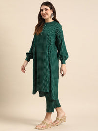Thumbnail for Anouk Women Polka-Dots Printed Kurta with Trousers - Distacart