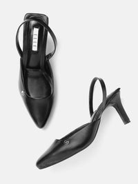 Thumbnail for ELLE Slim Heel Mules