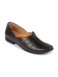 Thumbnail for FAUSTO Men Textured Laser Cut Lightweight Mojaris