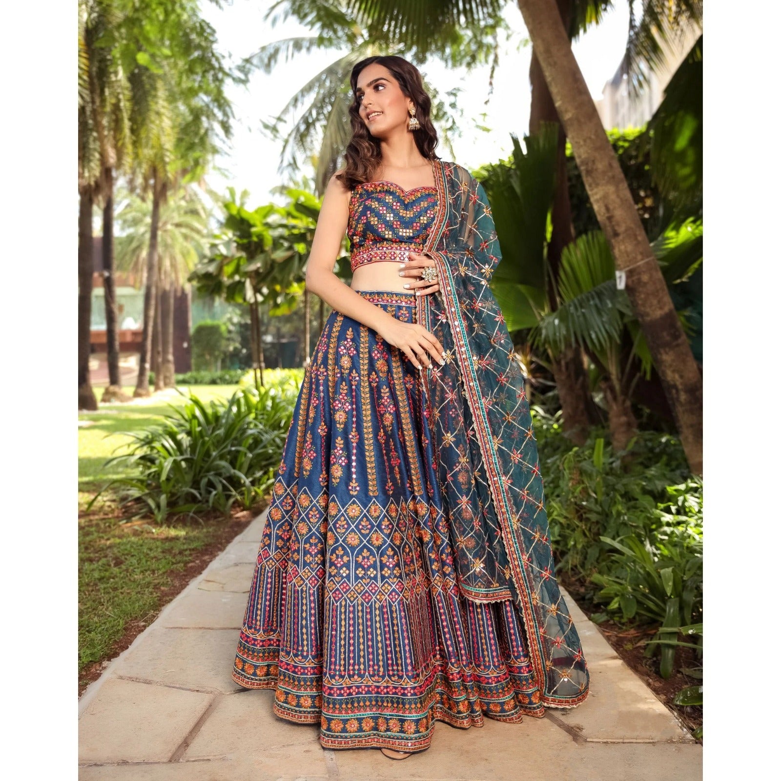 Lehenga Mart Glamorous Designer Lehenga Choli for Bridal and Bridesmaids Wedding Wear Choli - Distacart