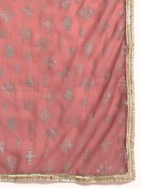 Thumbnail for All About You Square Neck Dobby Weave A-Line Kurta With Dupatta - Distacart