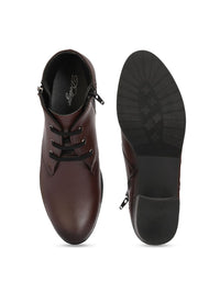 Thumbnail for Delize Women Mid Top Block Heel Derby Regular Boots