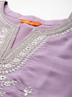 Thumbnail for Indo Era Plus Size Embroidered Regular Sequinned Kurta with Trousers & With Dupatta