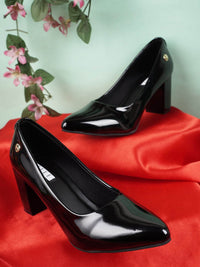 Thumbnail for ELLE Women Pointed Toe Block Pumps