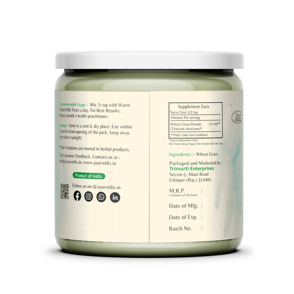 Ayurvedix Organic Wheatgrass Powder - Distacart
