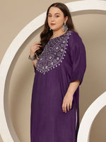 Thumbnail for Sztori Plus Size Geometric Print Kurta - Distacart