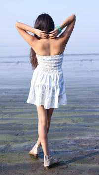 Thumbnail for Noroke Sustainable fabric | Bemberg Polka Dot Mini Tiered Dress - Printed